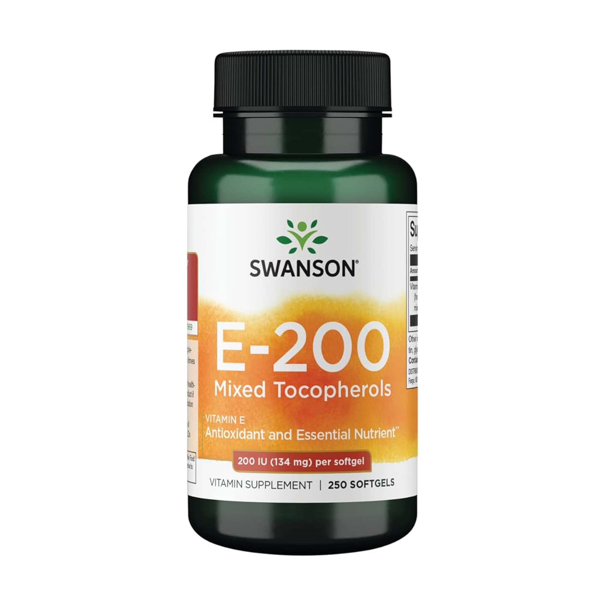 Вітамін E Swanson Vitamin E Mixed Tocopherols 200 МО, 250 гелевих капсул